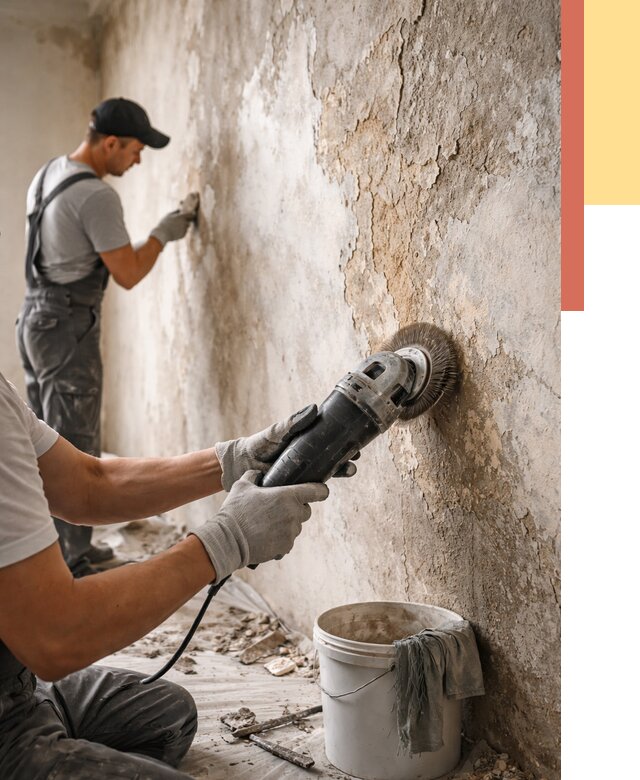 Снятие и удаление краски со стен в Старой Руссе от 2140 руб. — ОТДЕЛОЧНИК-Срс