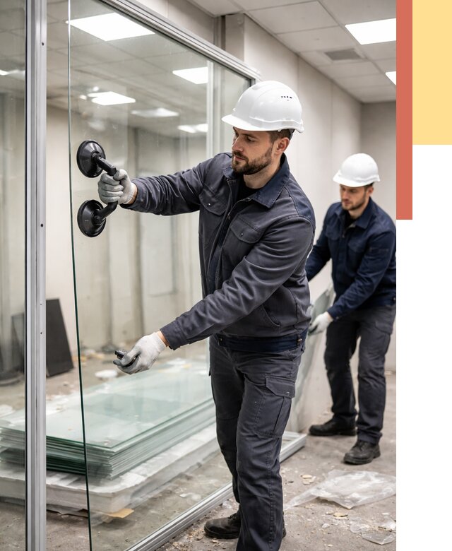 Демонтаж стеклянных перегородок в Старой Руссе от 3261 руб. — быстро и недорого | ОТДЕЛОЧНИК-Срс