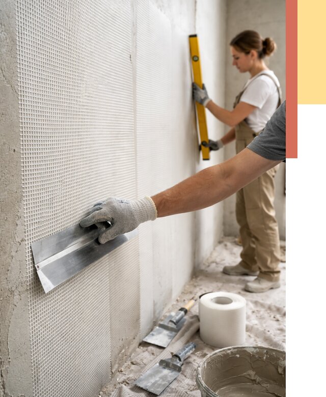 Армирование стен стеклосеткой в Старой Руссе от 3261 руб. под ключ | ОТДЕЛОЧНИК-Срс