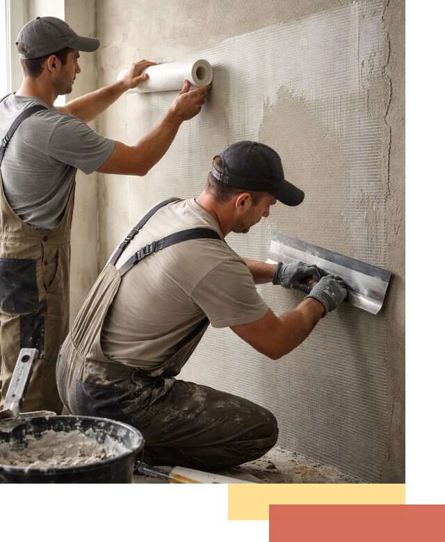 Армирование стен стеклосеткой в Старой Руссе для прочной отделки