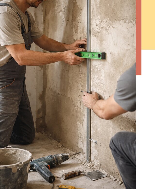 Установка штукатурных маяков в Старой Руссе от 7133 руб. — быстро и недорого | ОТДЕЛОЧНИК-Срс