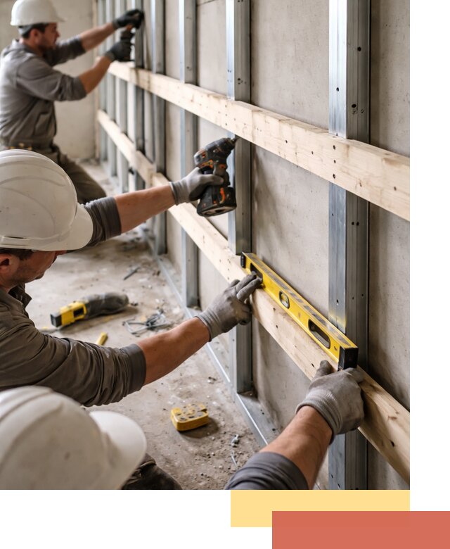 Устройство обрешетки под панели в Старой Руссе