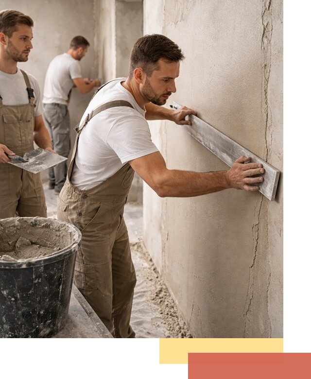 Штукатурка стен без маяков в Старой Руссе быстро и качественно