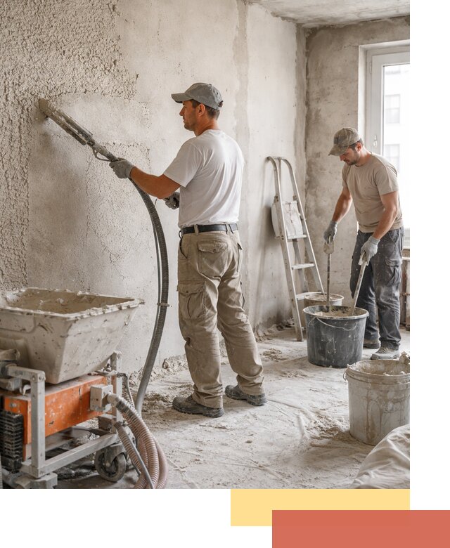 Машинная штукатурка стен в Старой Руссе — быстро и качественно