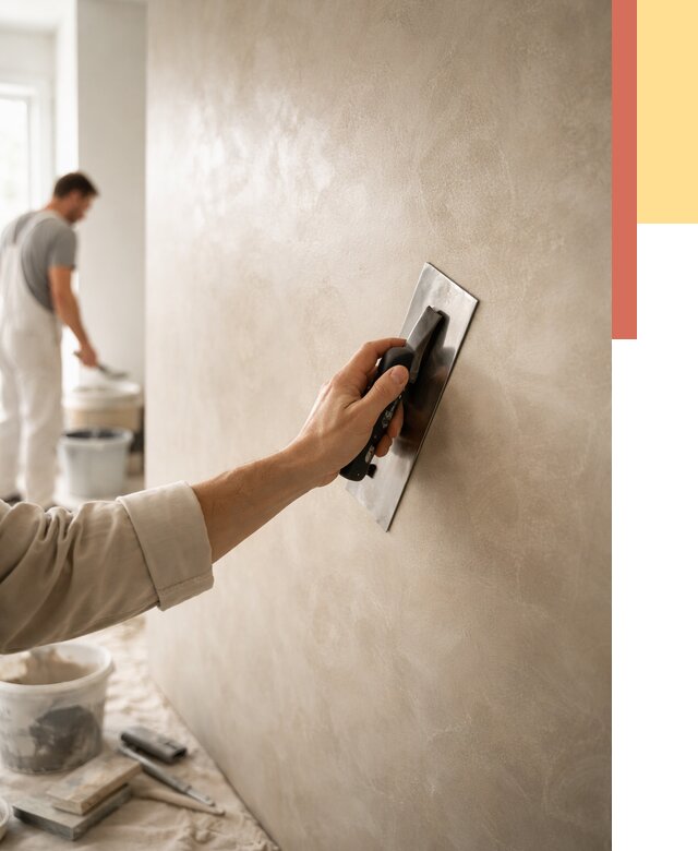 Венецианская штукатурка в Старой Руссе от 3567 руб/м² — нанесение стен под ключ | ОТДЕЛОЧНИК-Срс