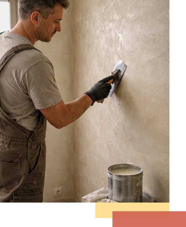 Нанесение воска на штукатурку в Старой Руссе для защиты и блеска