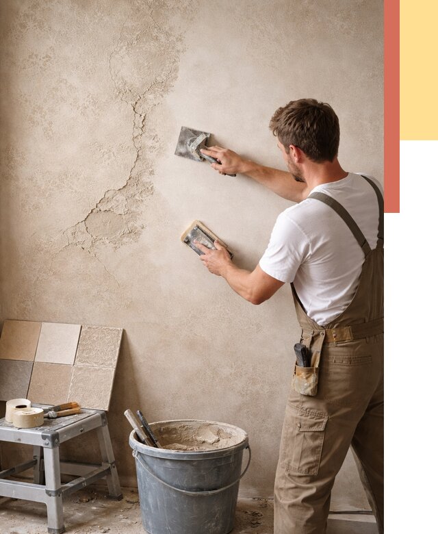 Ремонт декоративной штукатурки в Старой Руссе от 4586 руб. под ключ | ОТДЕЛОЧНИК-Срс