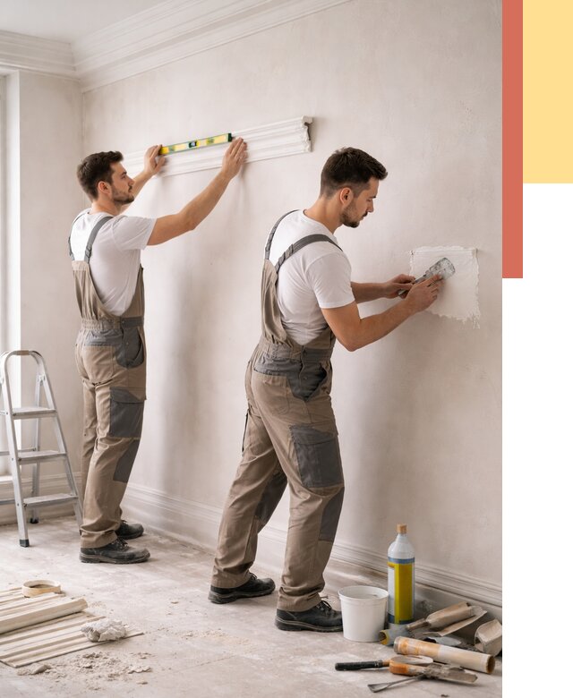 Монтаж лепнины на стены в Старой Руссе от 4586 руб. — недорого, быстро | ОТДЕЛОЧНИК-Срс