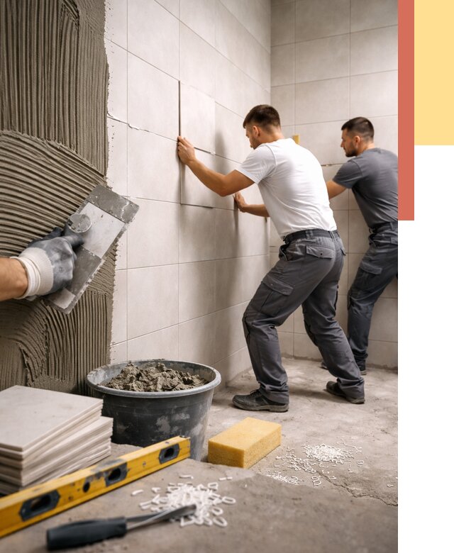 Укладка плитки на стены в Старой Руссе от 866 руб. — качественно и недорого | ОТДЕЛОЧНИК-Срс