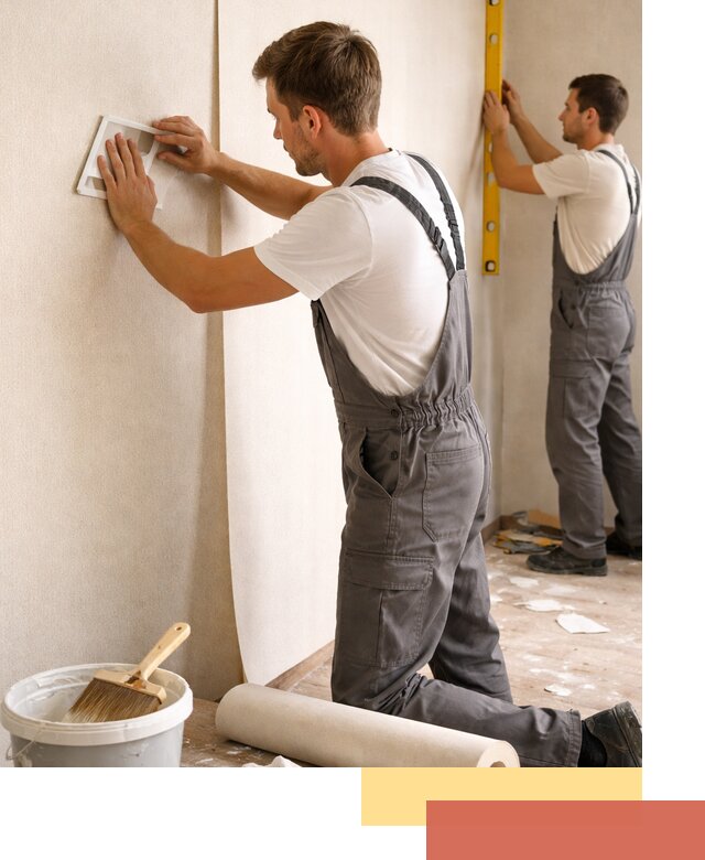 Поклейка бумажных обоев в Старой Руссе качественно и недорого