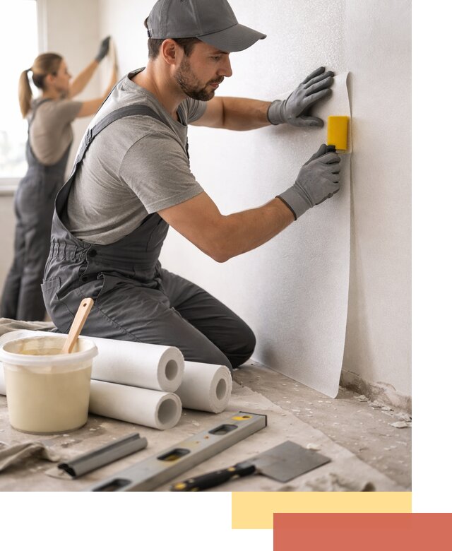 Поклейка стеклообоев профессионально в Старой Руссе