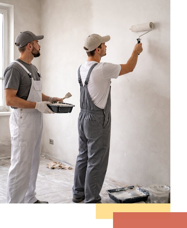 Покраска стен водоэмульсионной краской в Старой Руссе