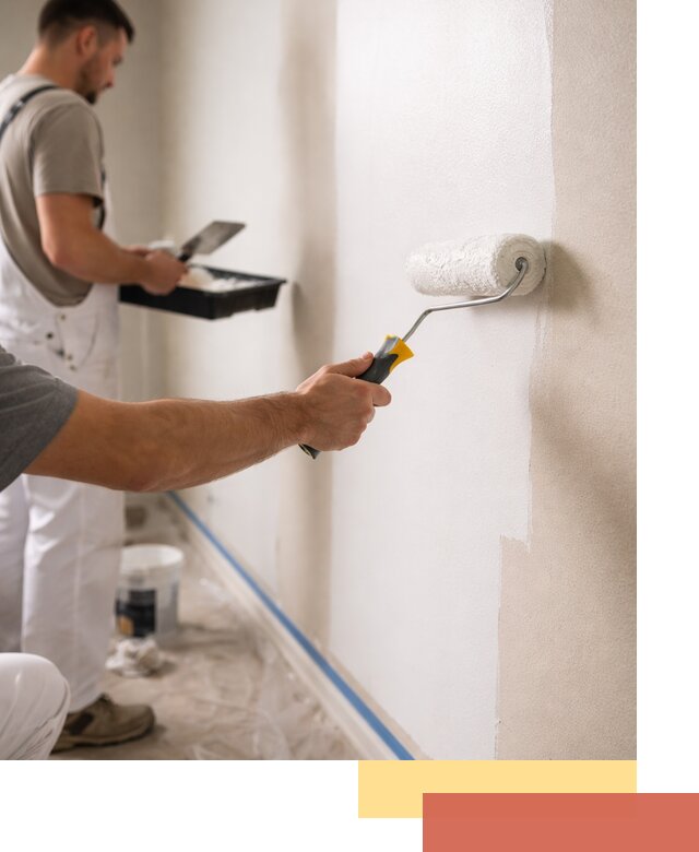 Покраска стен акриловой краской профессионально в Старой Руссе