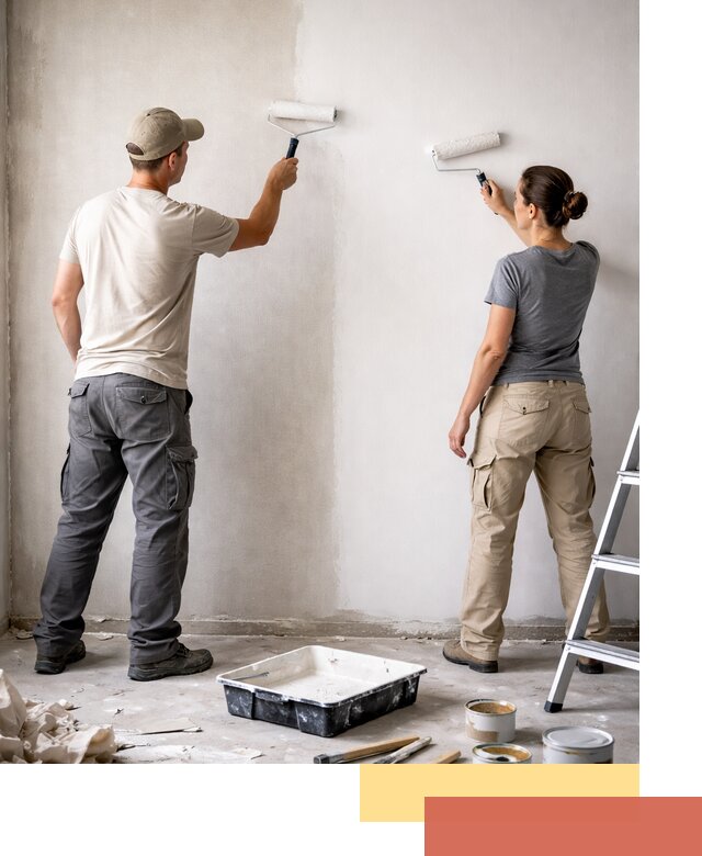 Окраска стен по стеклохолсту в Старой Руссе качественно и долговечно