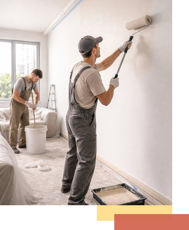 Покраска стен в офисе в Старой Руссе — быстрый и качественный ремонт