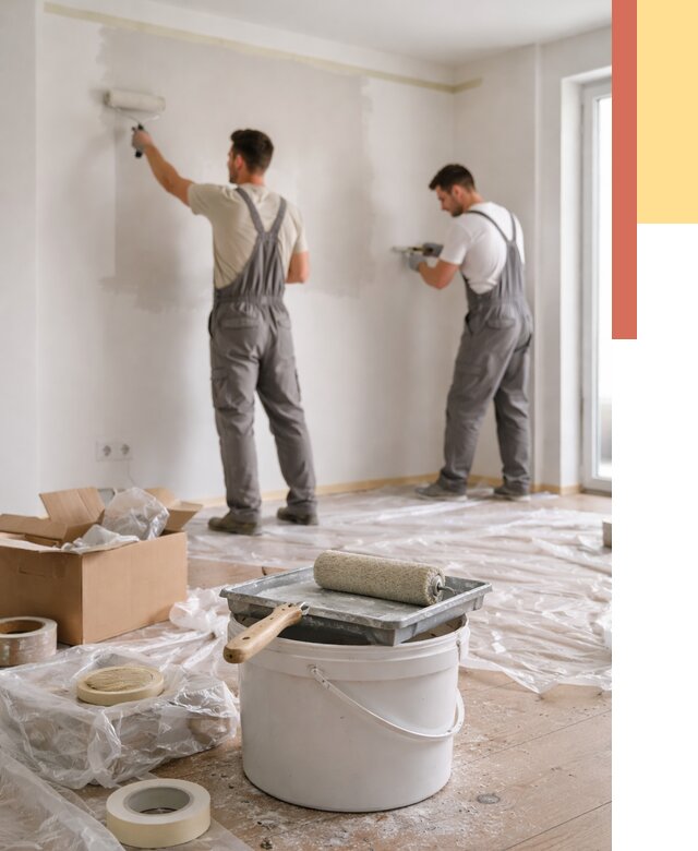 Покраска стен в квартире в Старой Руссе от 2548 руб/м2 — быстро и недорого | ОТДЕЛОЧНИК-Срс