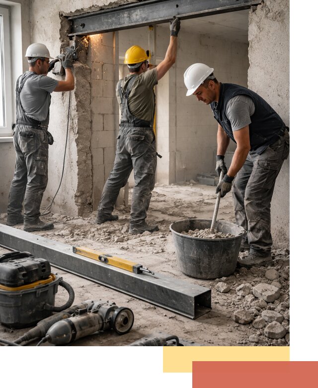 Создание проемов в стенах и несущих конструкциях в Старой Руссе