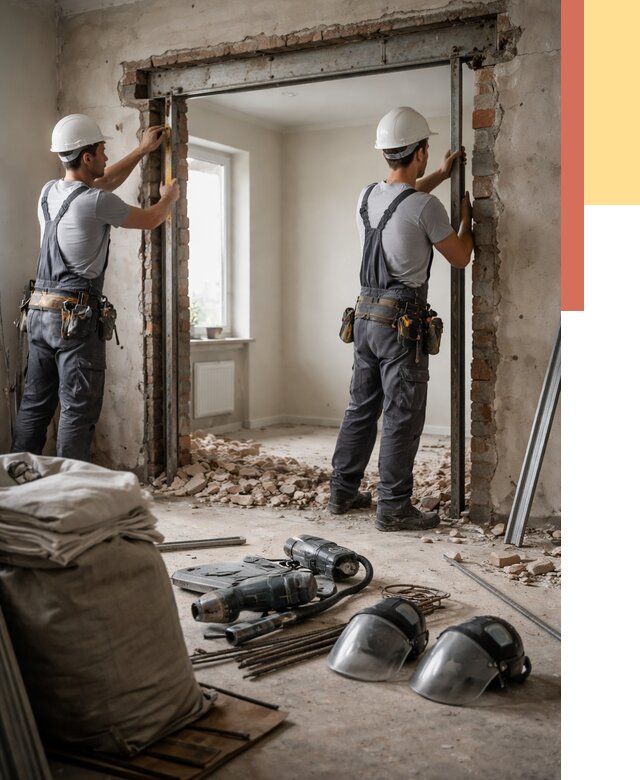 Расширение дверного проема в Старой Руссе от 12738 руб. под ключ | ОТДЕЛОЧНИК-Срс