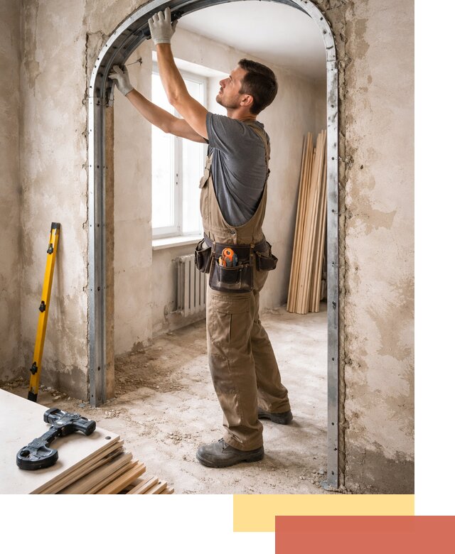 Устройство арочного проема в Старой Руссе под ключ