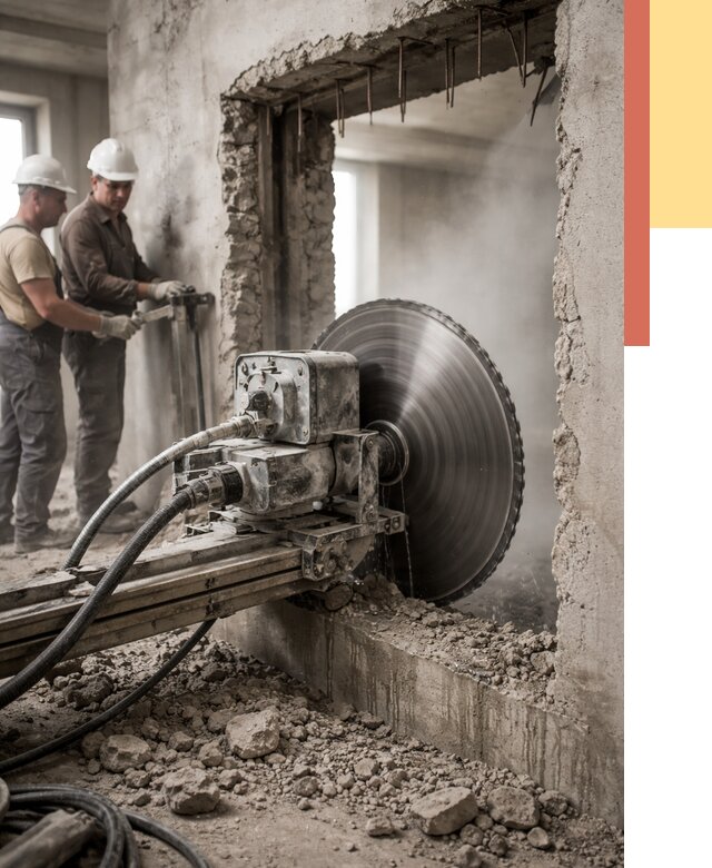 Алмазная резка проемов в Старой Руссе от 4586 руб. быстро и недорого | ОТДЕЛОЧНИК-Срс