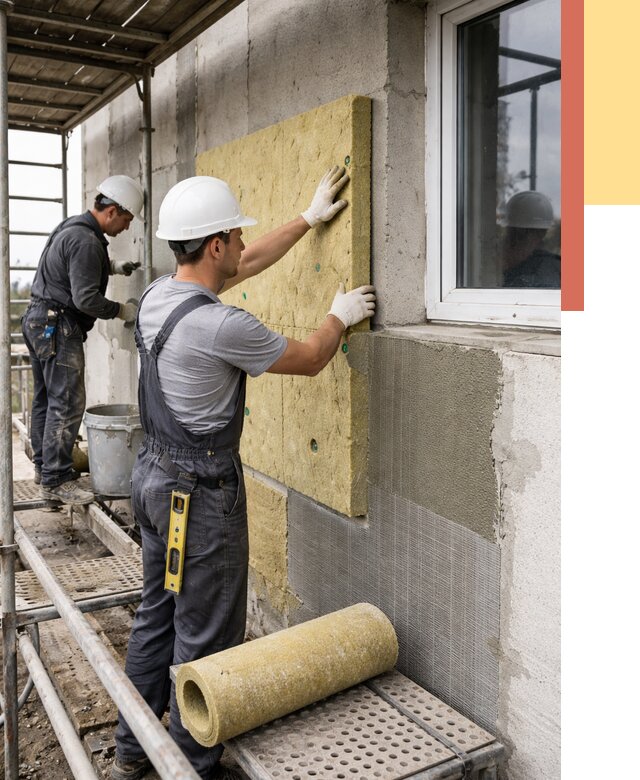 Утепление стен в Старой Руссе от 4382 руб. под ключ — быстро и недорого | ОТДЕЛОЧНИК-Срс