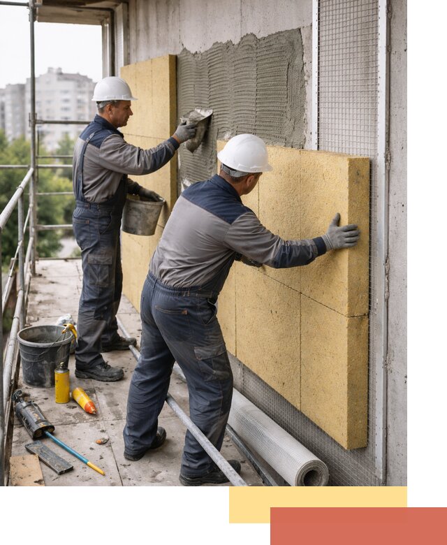 Утепление стен зданий и домов в Старой Руссе качественно и надежно