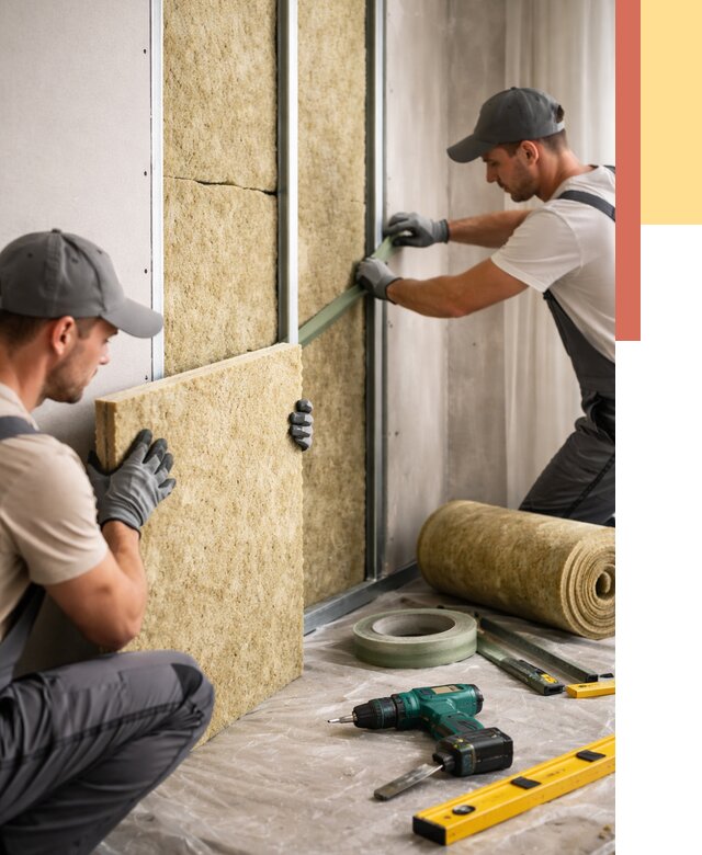 Шумоизоляция стен в Старой Руссе под ключ от 1885 руб. | ОТДЕЛОЧНИК-Срс