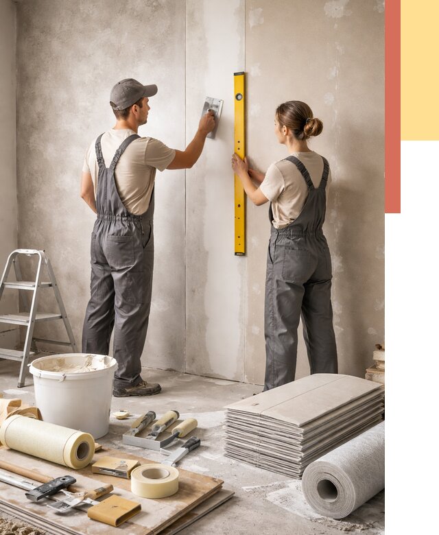 Отделка стен в Старой Руссе от 1529 руб/м² — недорого, быстро, под ключ | ОТДЕЛОЧНИК-Срс