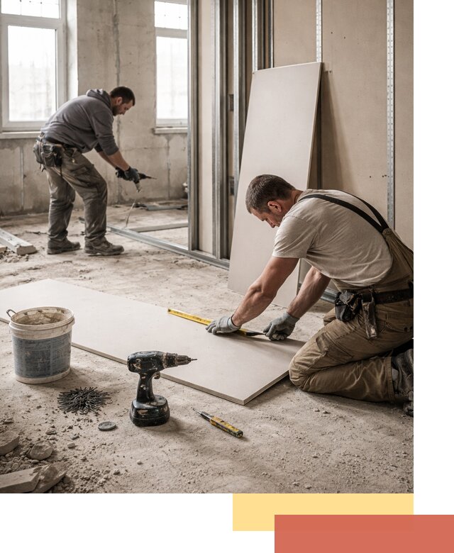 Кладка перегородок из ПГП под ключ в Старой Руссе