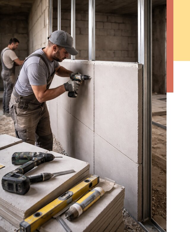 Кладка влагостойких перегородок ПГП в Старой Руссе от 1223 руб. под ключ | ОТДЕЛОЧНИК-Срс