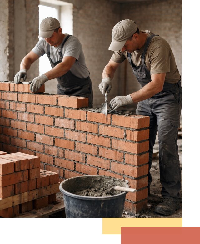 Кладка кирпичных перегородок под ключ в Старой Руссе