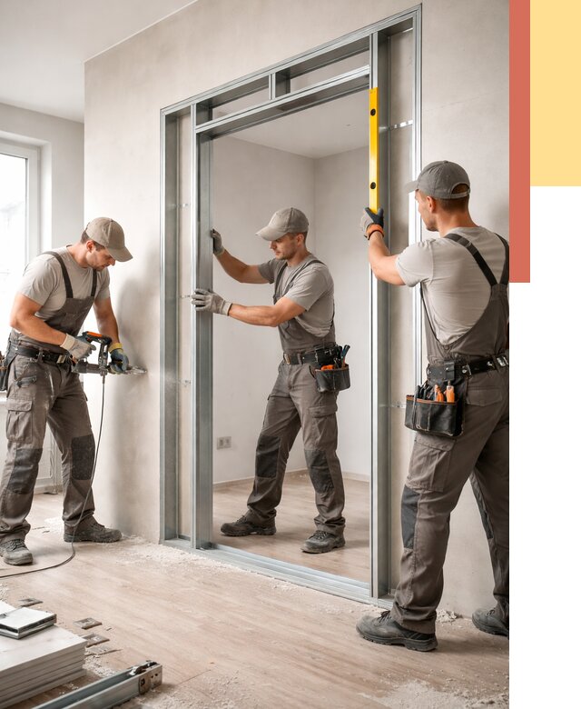 Устройство дверного проема в перегородке в Старой Руссе от 4586 руб. под ключ | ОТДЕЛОЧНИК-Срс