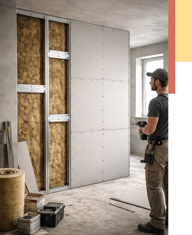 Усиленная перегородка под навеску в Старой Руссе от 13043 руб. — монтаж под ключ | ОТДЕЛОЧНИК-Срс