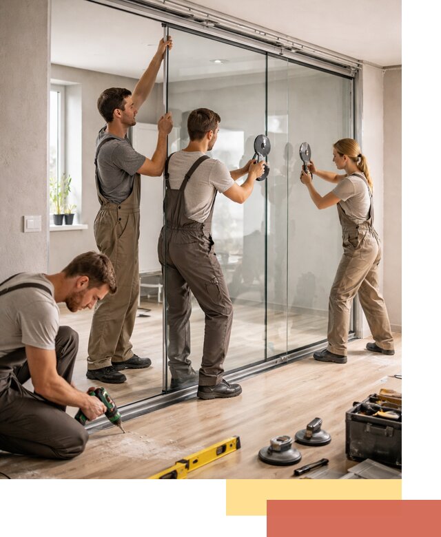 Изготовление стеклянных перегородок на заказ в Старой Руссе