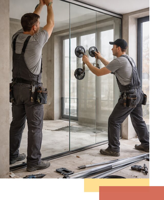 Цельностеклянные перегородки под ключ в Старой Руссе