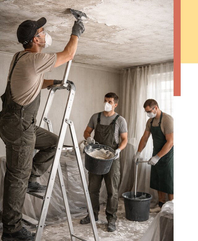 Удаление побелки с потолка в Старой Руссе от 2548 руб. быстро и недорого | ОТДЕЛОЧНИК-Срс