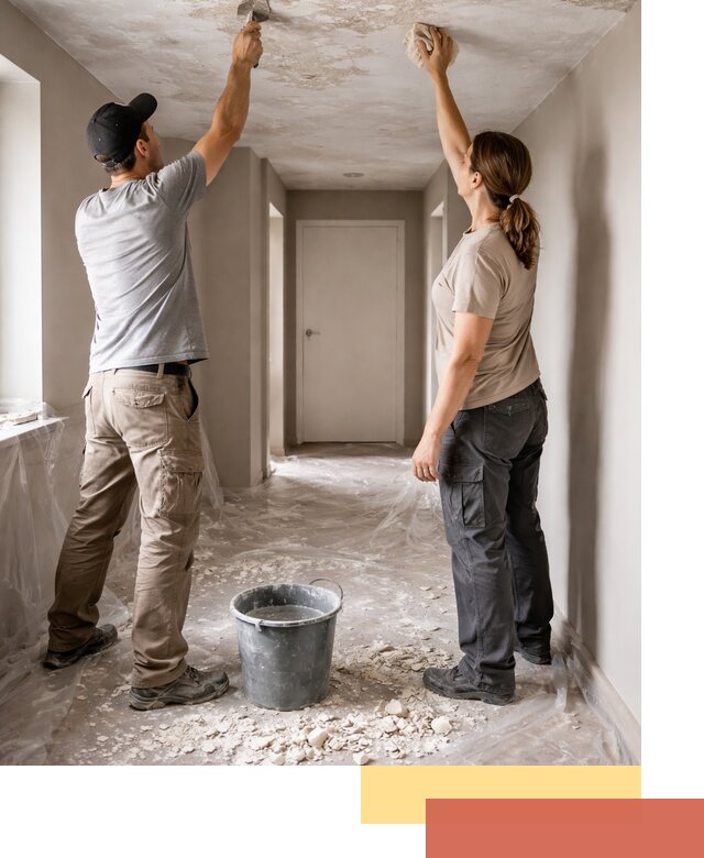 Удаление побелки с потолка в Старой Руссе — быстро и аккуратно