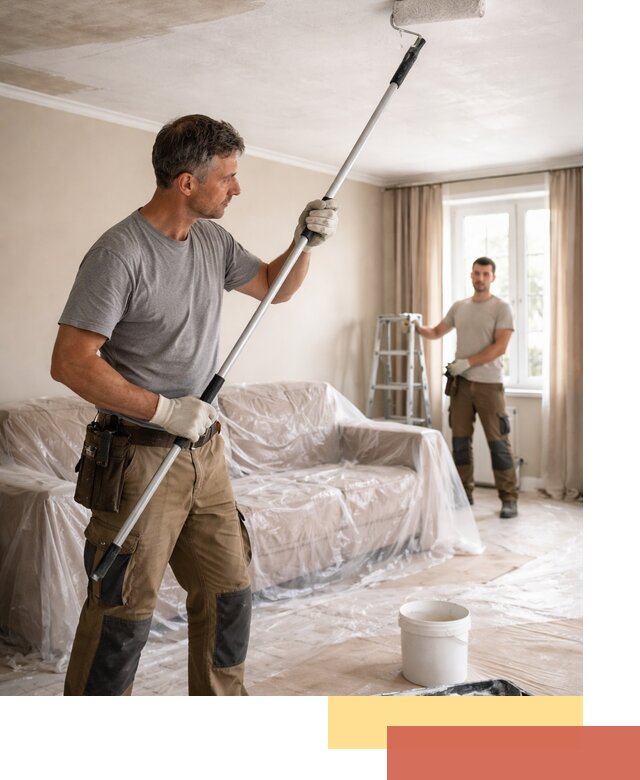 Грунтовка потолка в Старой Руссе — подготовка под покраску и отделку