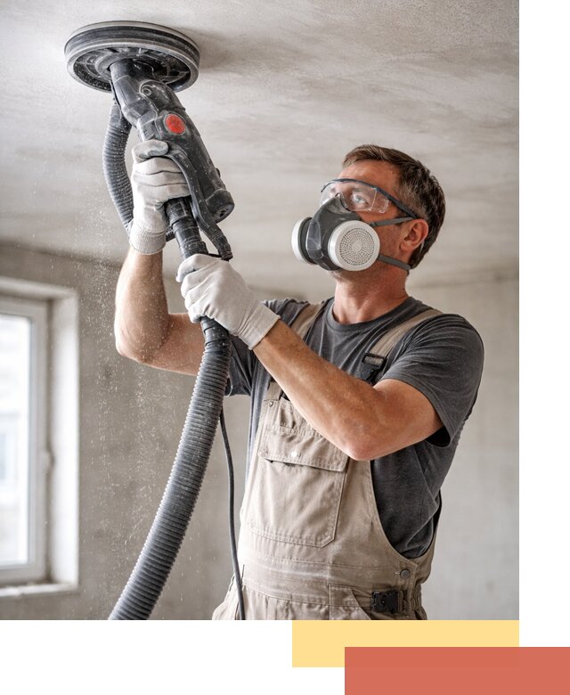 Шлифовка потолка в Старой Руссе — качественная подготовка под отделку