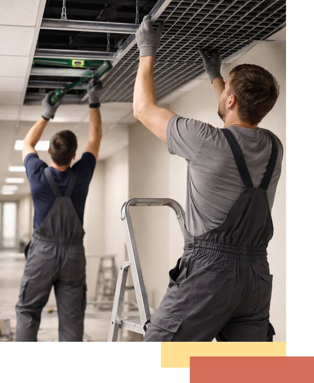 Монтаж потолка Грильято в Старой Руссе: установка под ключ качественно