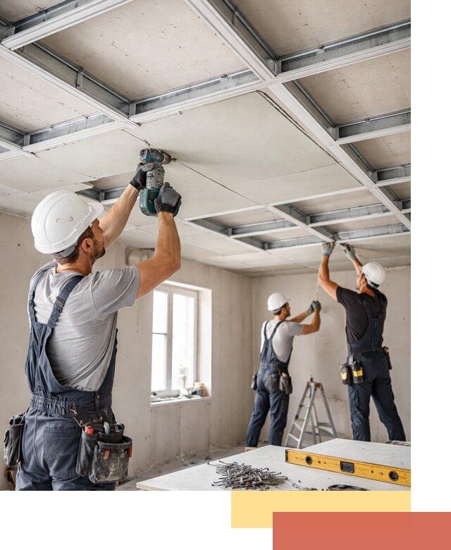 Кессонный потолок из гипсокартона под ключ в Старой Руссе