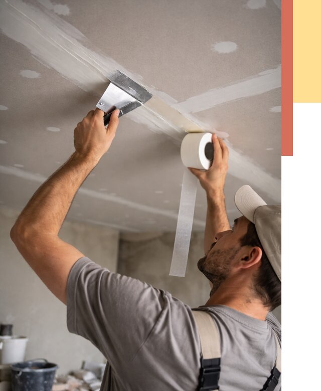 Обработка швов потолка ГКЛ в Старой Руссе от 7643 руб. под ключ | ОТДЕЛОЧНИК-Срс