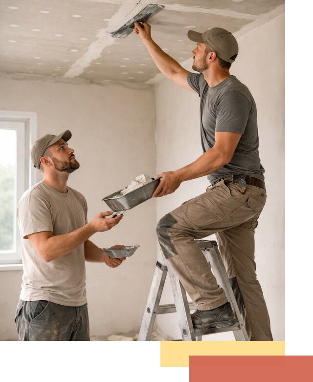 Шпаклевка потолка из гипсокартона в Старой Руссе качественно и быстро