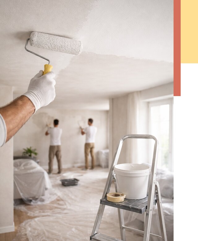 Покраска потолка акриловой краской в Старой Руссе от 2548 руб. | ОТДЕЛОЧНИК-Срс