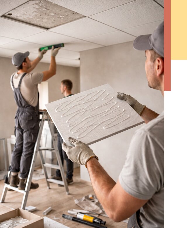 Монтаж потолочной плитки в Старой Руссе от 4586 руб. — быстро и недорого | ОТДЕЛОЧНИК-Срс