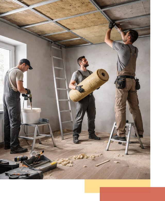 Шумоизоляция потолка в Старой Руссе: профессиональный монтаж и отделка